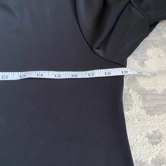 Coldwater creek blouse black bell sleeve 3/4 top size M - Picture 5 of 6